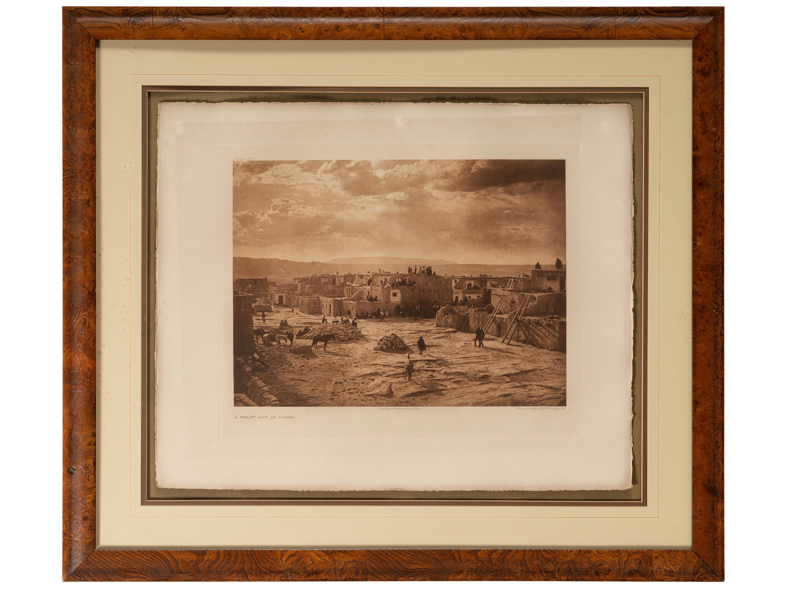 CURTIS, Edward (1868-1952). Feast Day at Acoma (plate 565, portfolio 16)