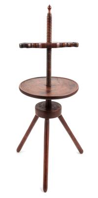 An American Primitive Maple Candle Stand Height 38 inches. — NEW ENGLAND, 18TH CENTURY