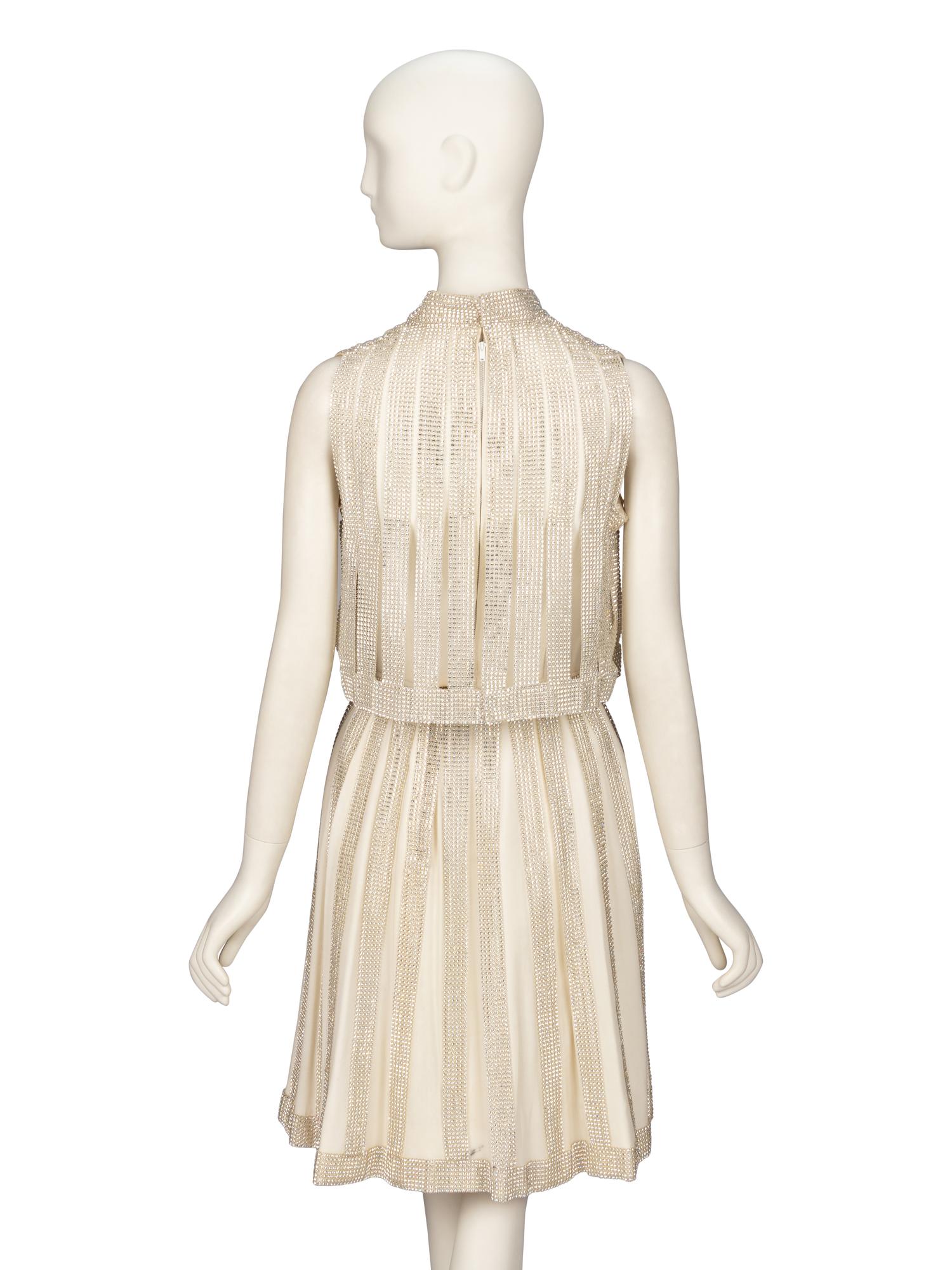 Travilla, Rhinestone-Embellished Cocktail Dress