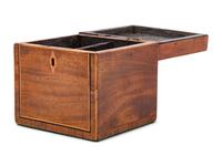 A George III Marquetry Tea Caddy