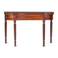 A Classical Figured Mahogany Shaped-Top Games Table