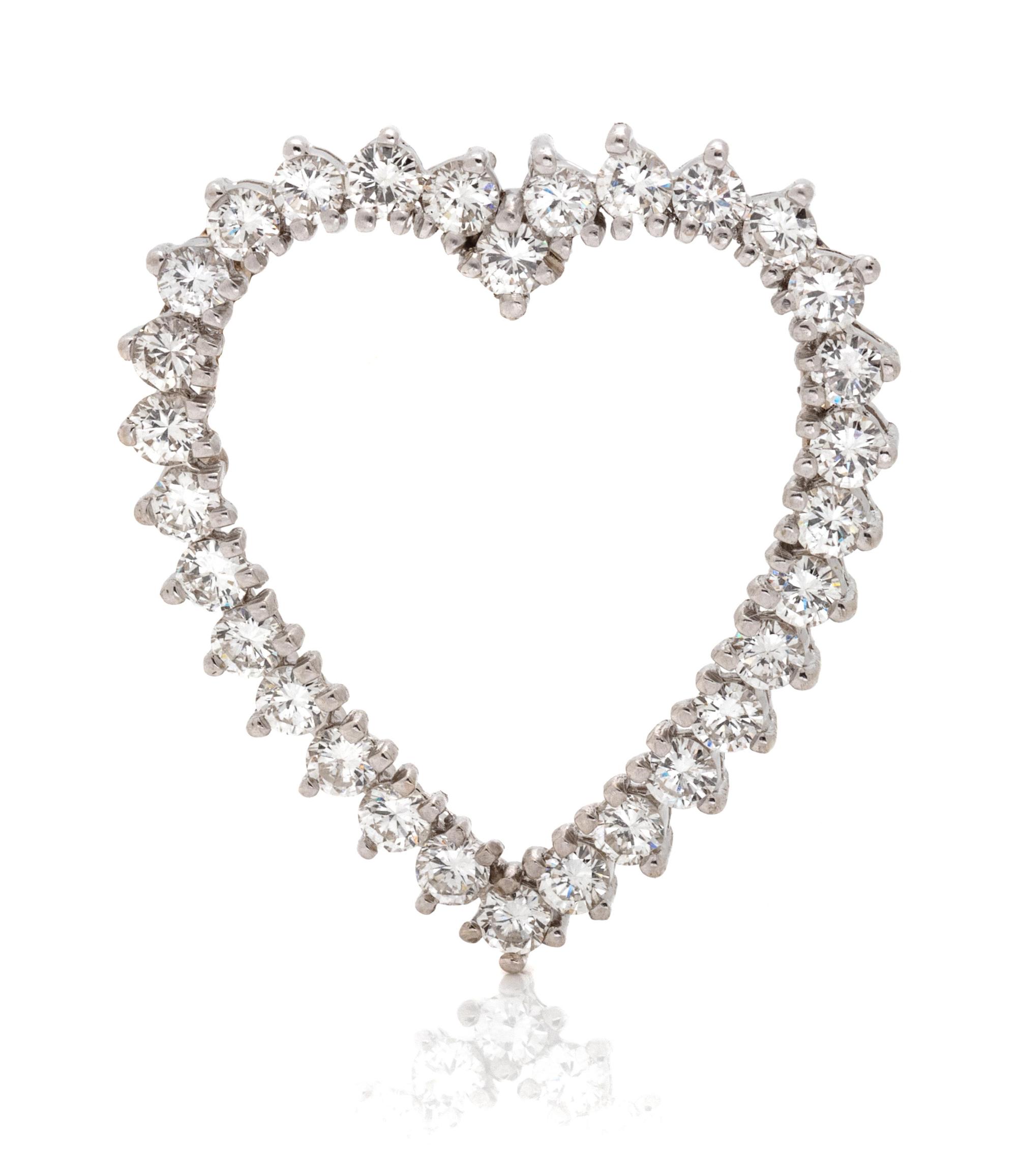 DIAMOND HEART SLIDE PENDANT