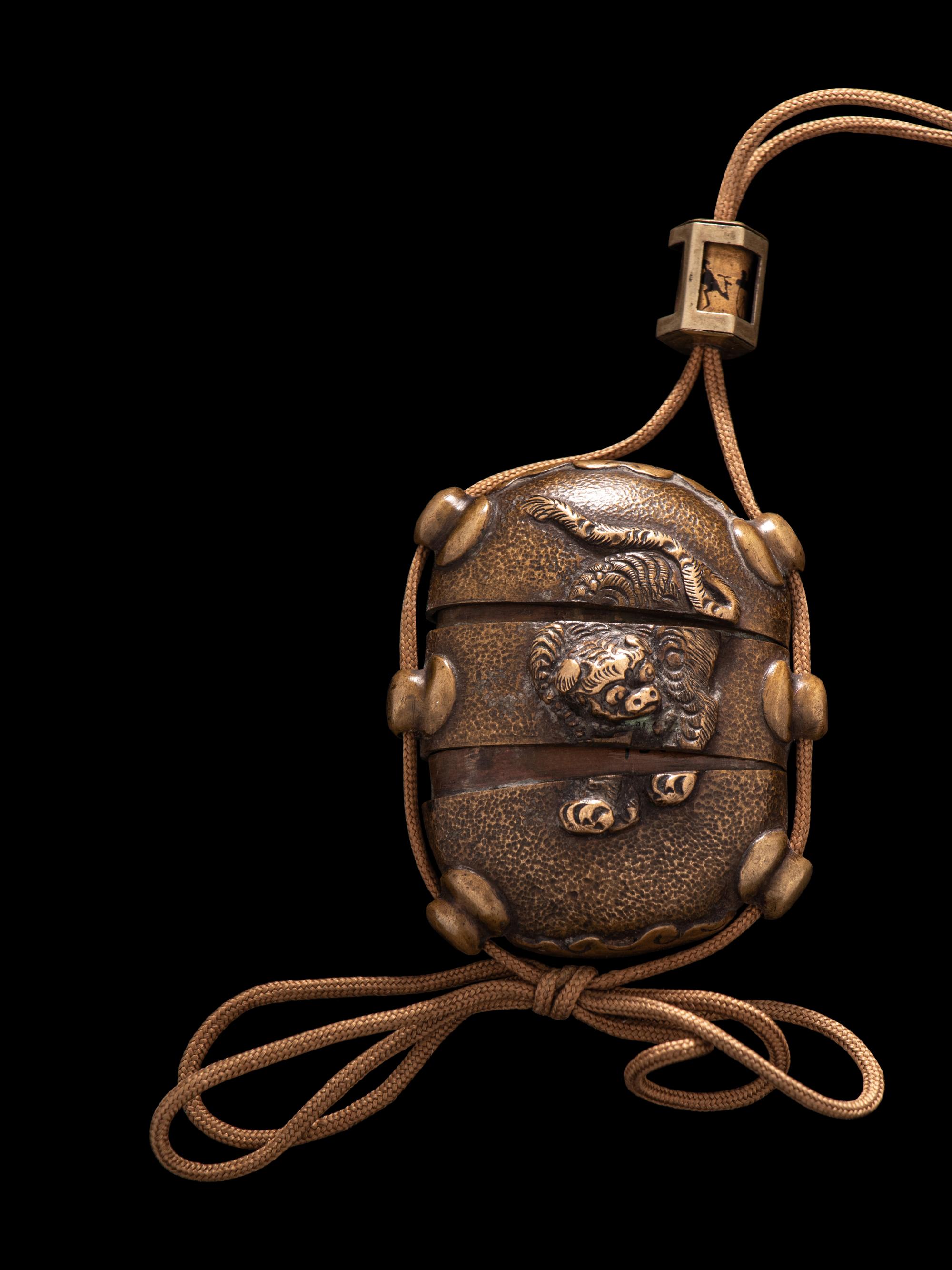 A Japanese Mixed-Metal Two-Case Inro