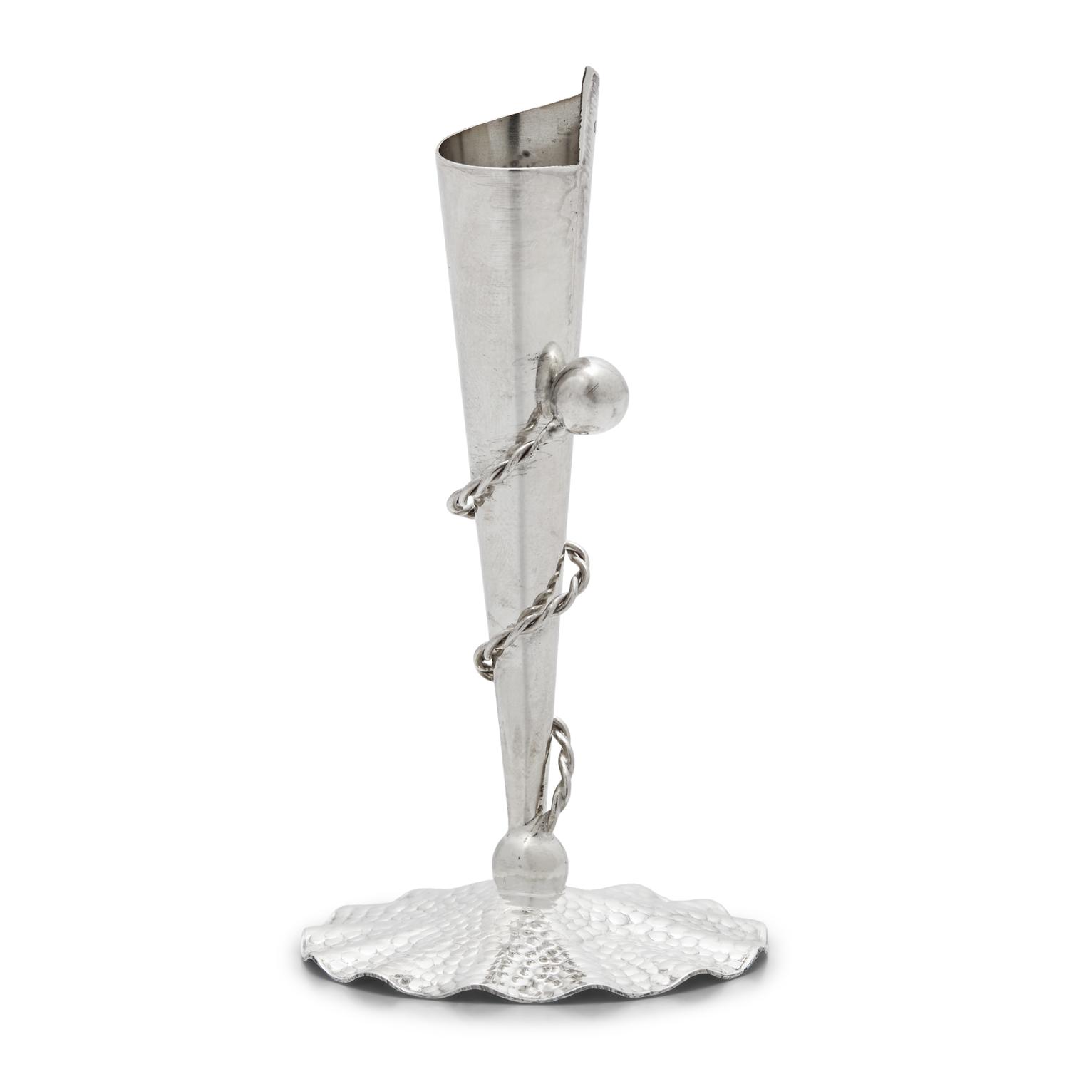 A Set of Eighteen Peruvian Silver Tapersticks