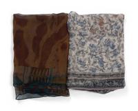 Two Hermès Silk Chiffon Scarves