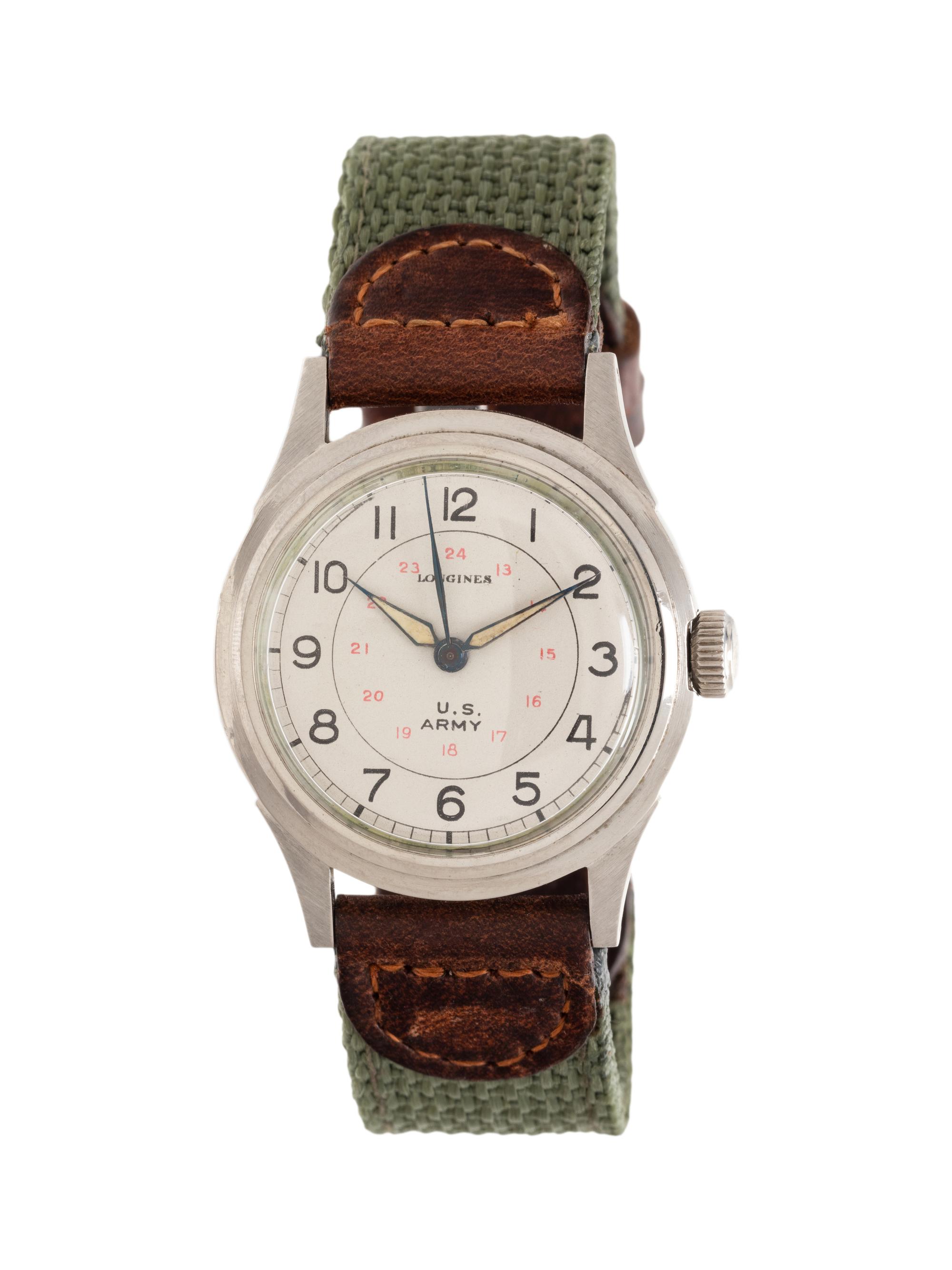 LONGINES, VINTAGE U.S. ARMY WATCH