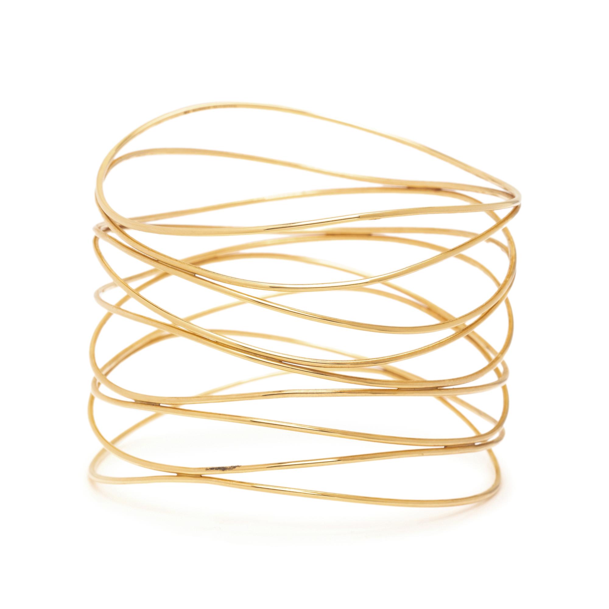 TIFFANY & CO., ELSA PERETTI, YELLOW GOLD WAVE BRACELET