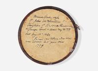 A wax profile portrait of Maria Ord (1779-1834), Philadelphia, PA, dated, "1799"