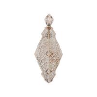 PLATINUM AND DIAMOND PENDANT/BROOCH