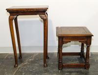 A Queen Ann Style Side Table Height 28 x length 19 x depth 12 inches.