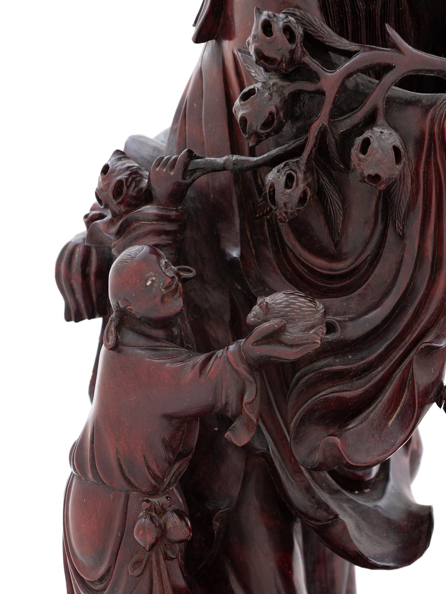 Two Chinese Carved Figures of Immortals