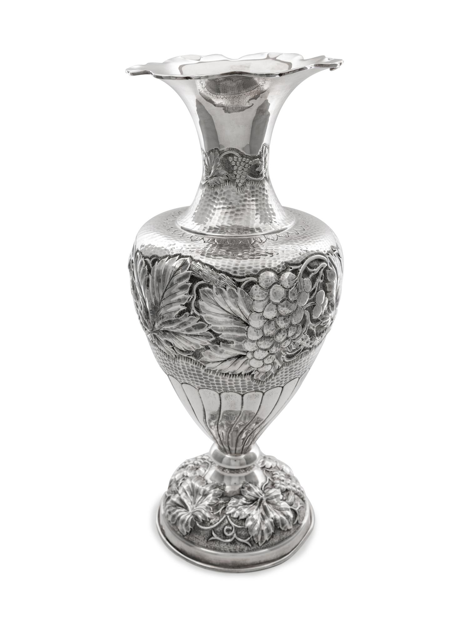 A Mexican Silver Vase