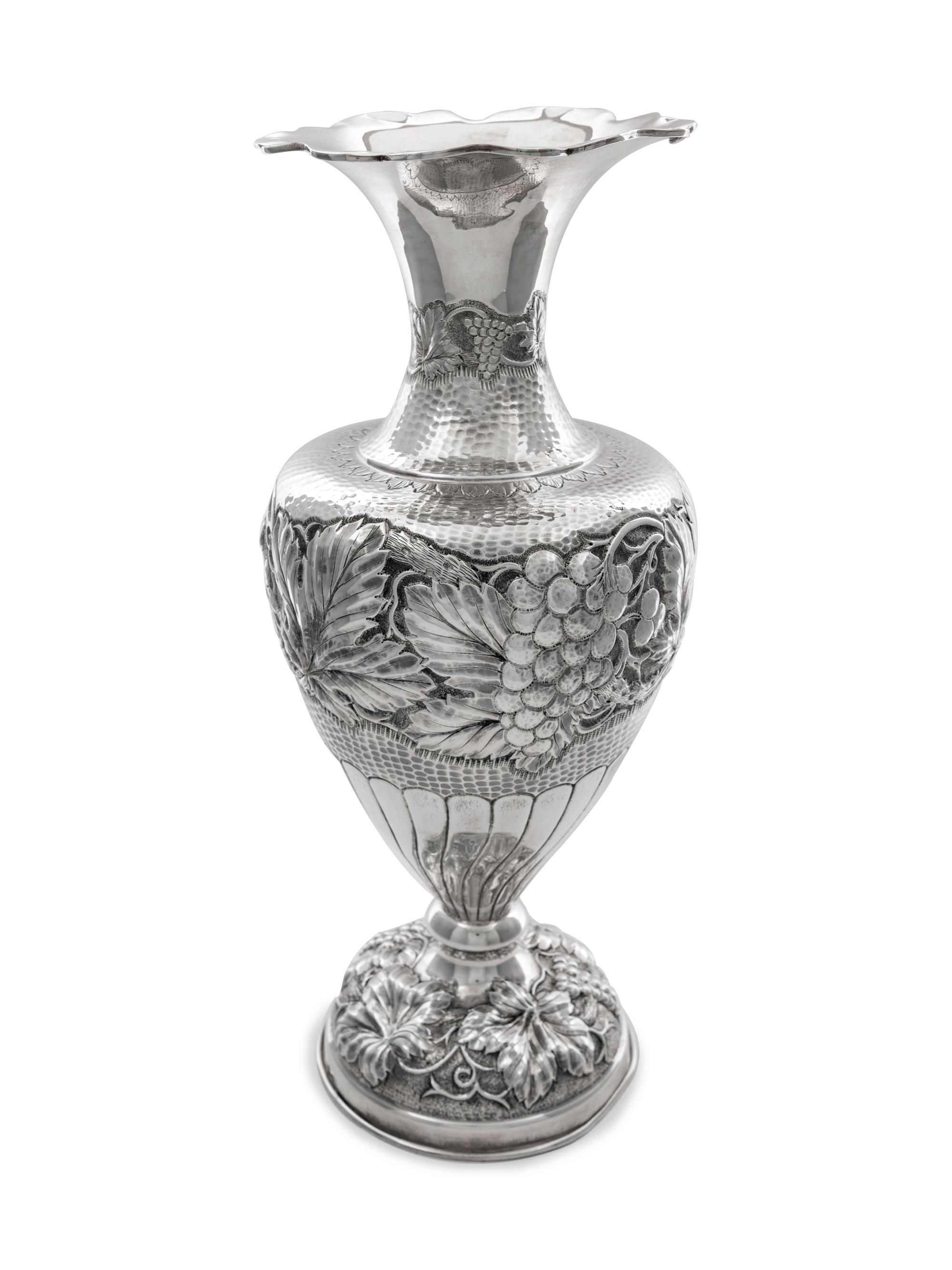 A Mexican Silver Vase