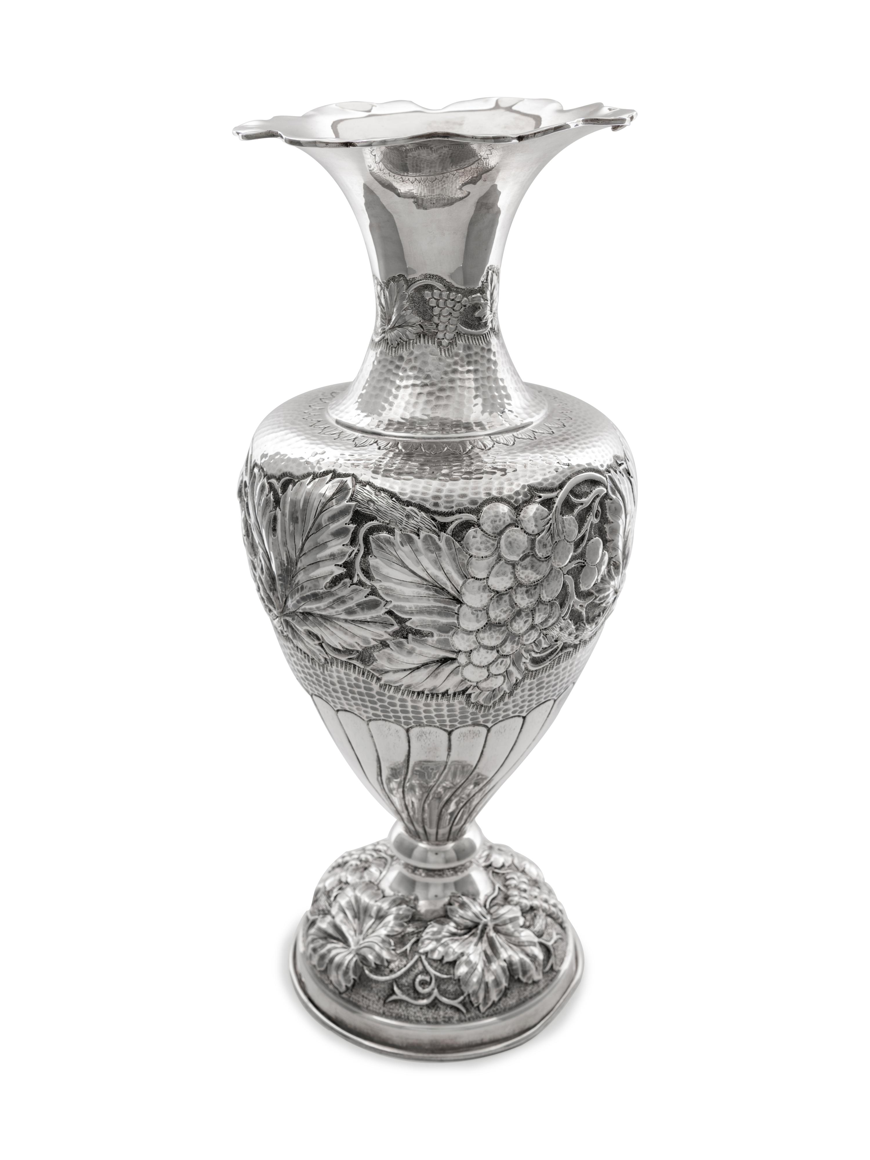 A Mexican Silver Vase
