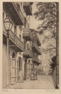 A pair of prints ( Old Madison in New Orleans; Pirate Alley )