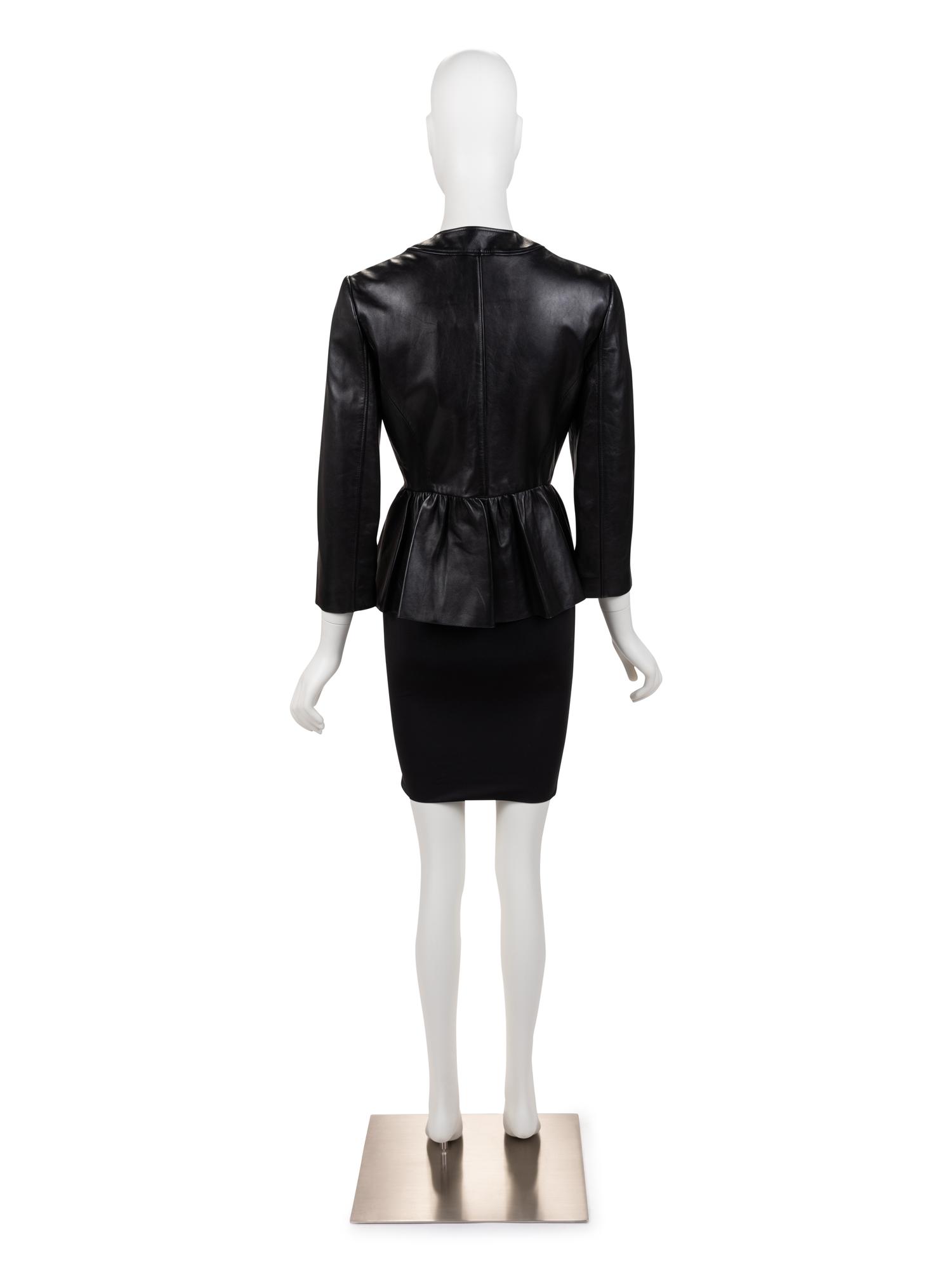Gucci Black Leather Jacket, 2010s
