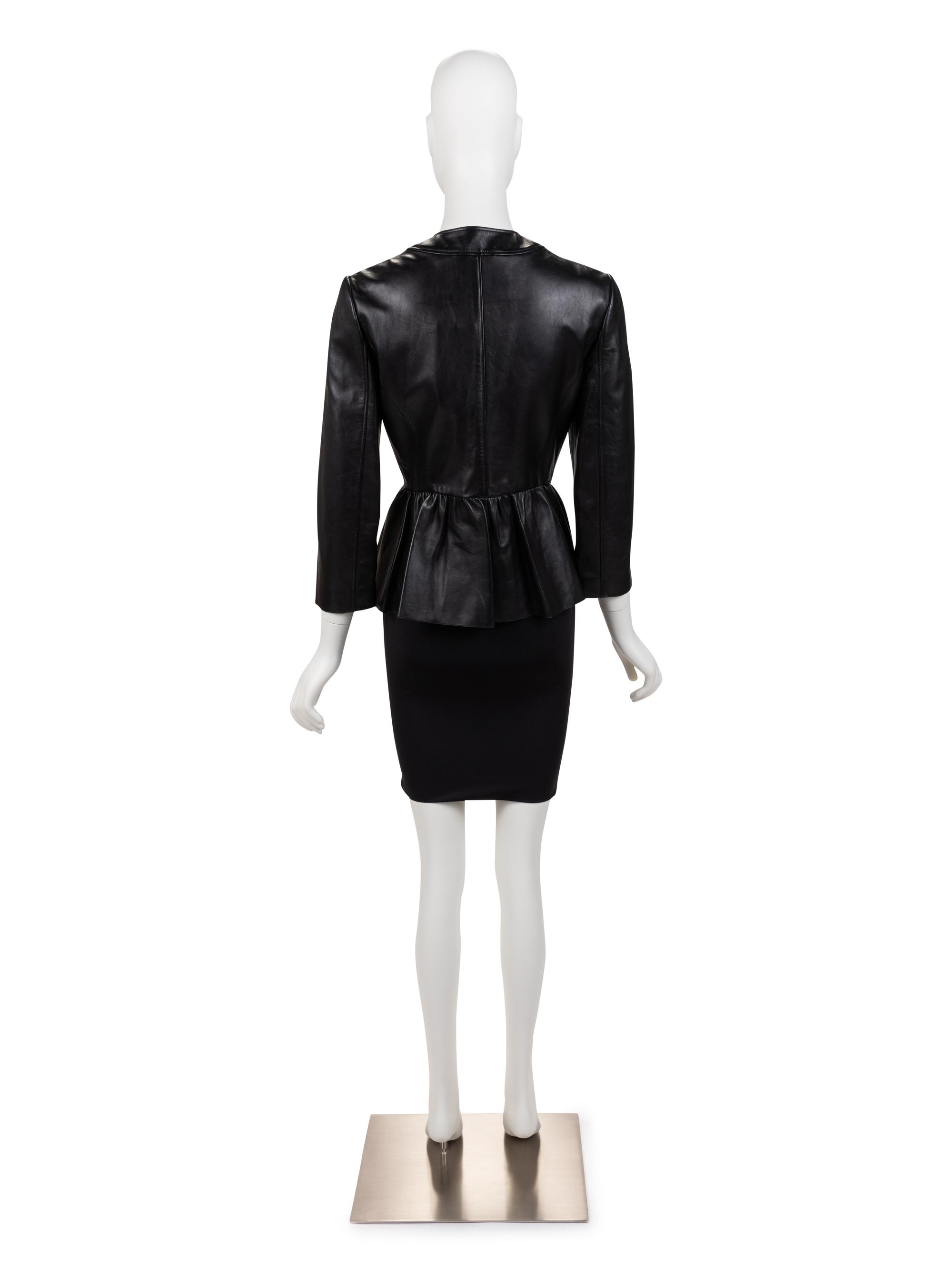 Gucci Black Leather Jacket, 2010s