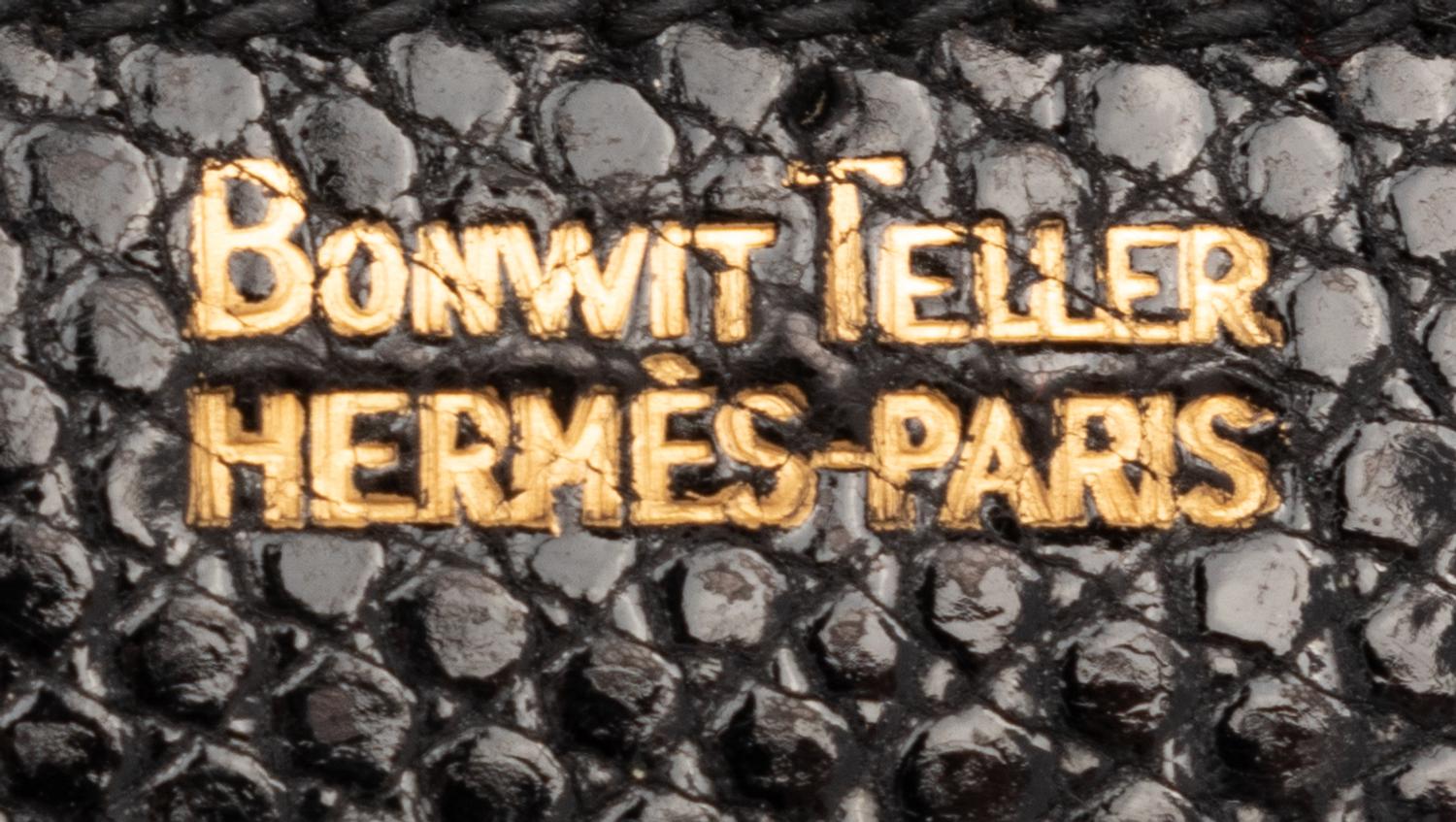 Two Hermès Accordion-Style Bags, One with Bonwit Teller Stamp, 1960s