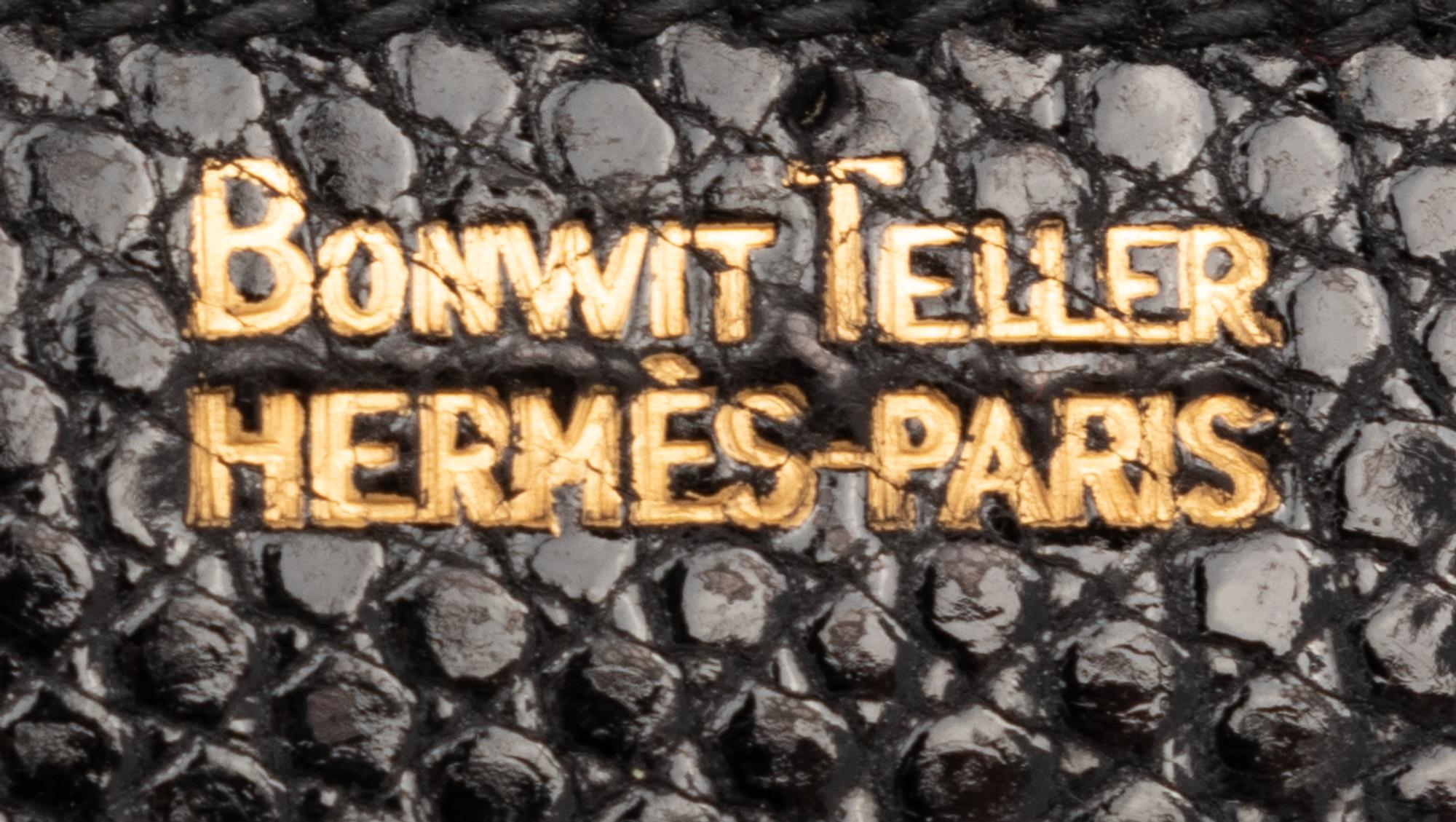 Two Hermès Accordion-Style Bags, One with Bonwit Teller Stamp, 1960s