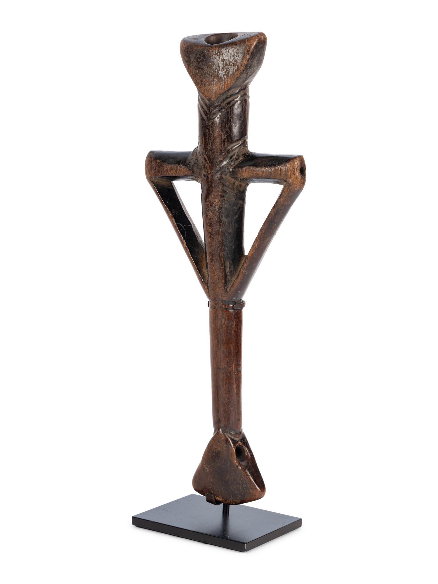 A Pair of African Carved Wood Figures