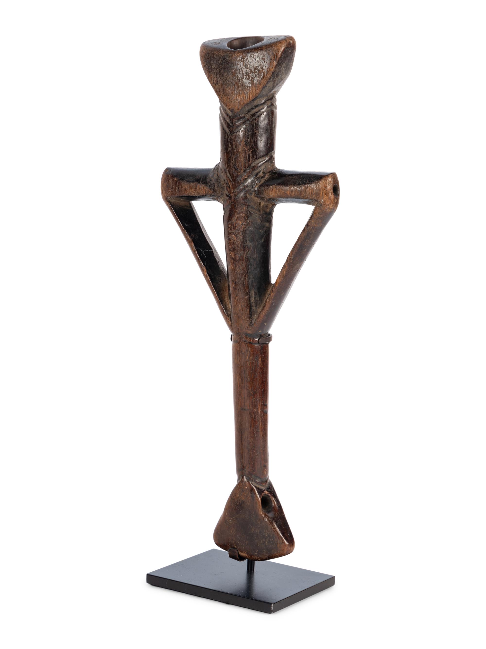 A Pair of African Carved Wood Figures