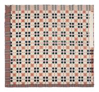 Two Jacquard Woven Wool and Cotton Coverlets