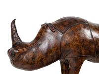 An Omersa Leather Rhinoceros Footstool