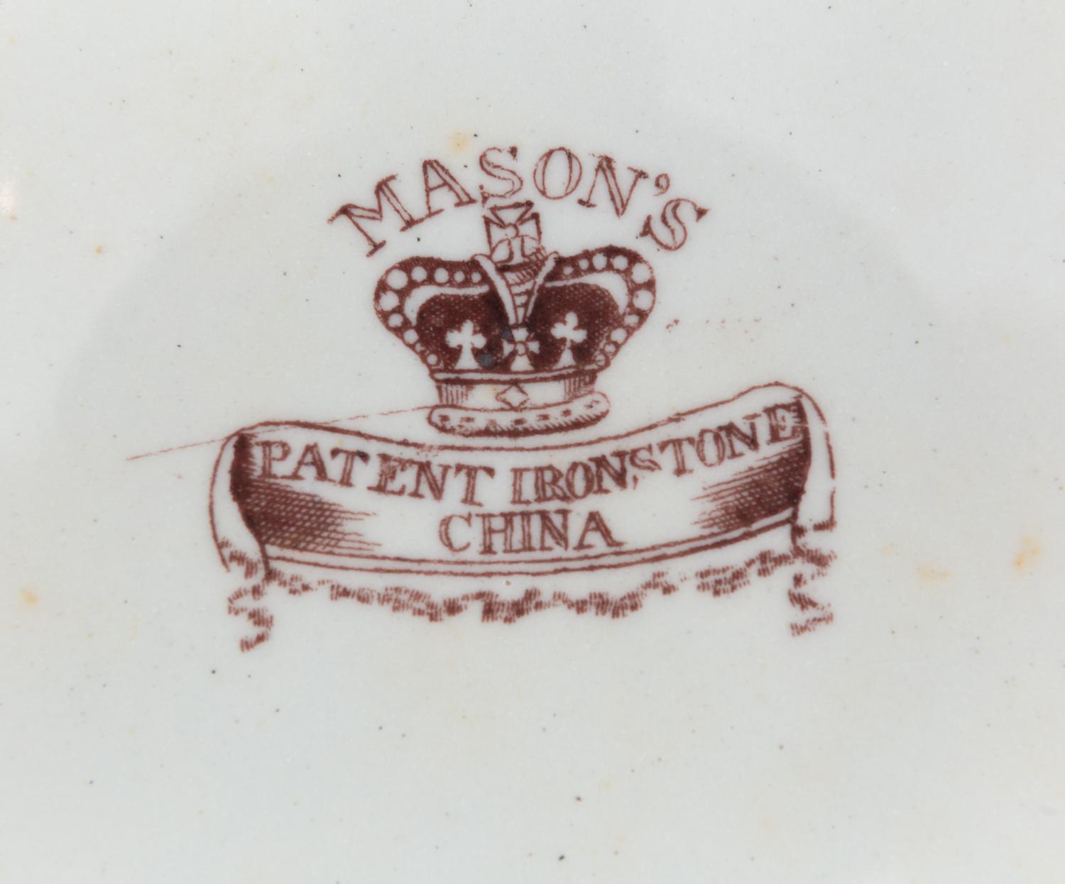 A Group of Eight Masons Ironstone Plates
