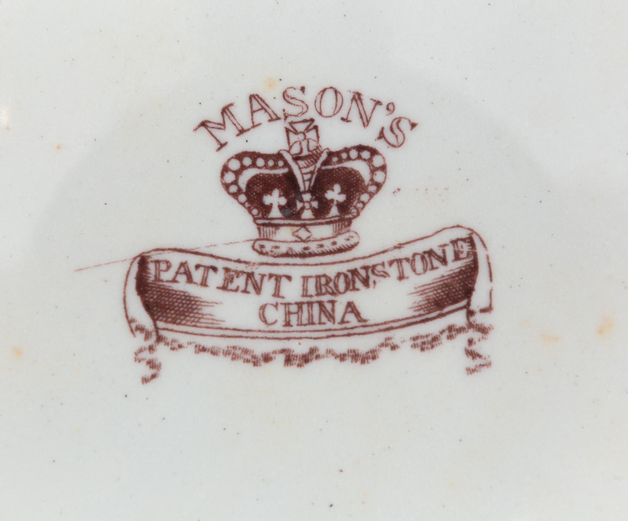 A Group of Eight Masons Ironstone Plates
