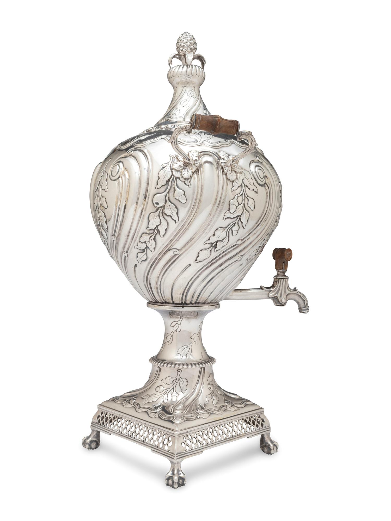 A Scottish George III Silver Tea Urn