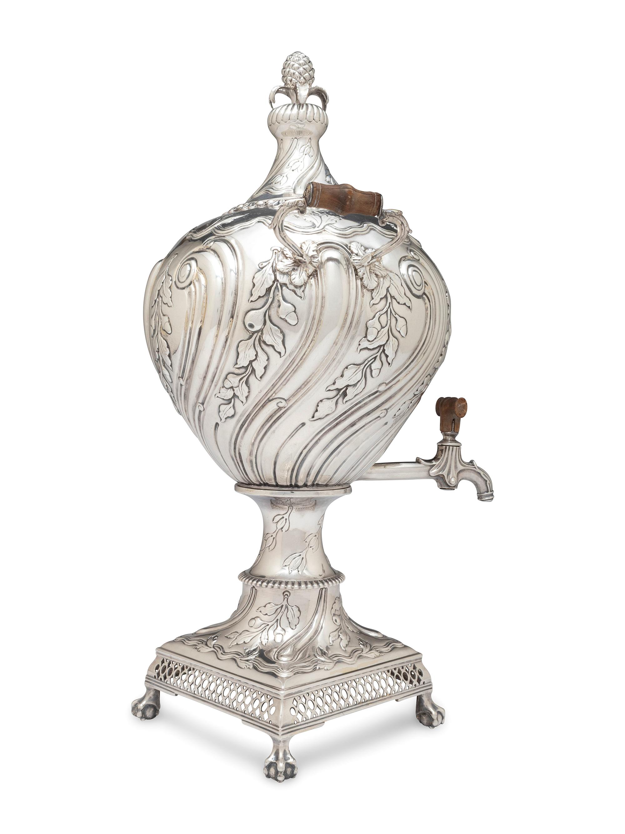 A Scottish George III Silver Tea Urn