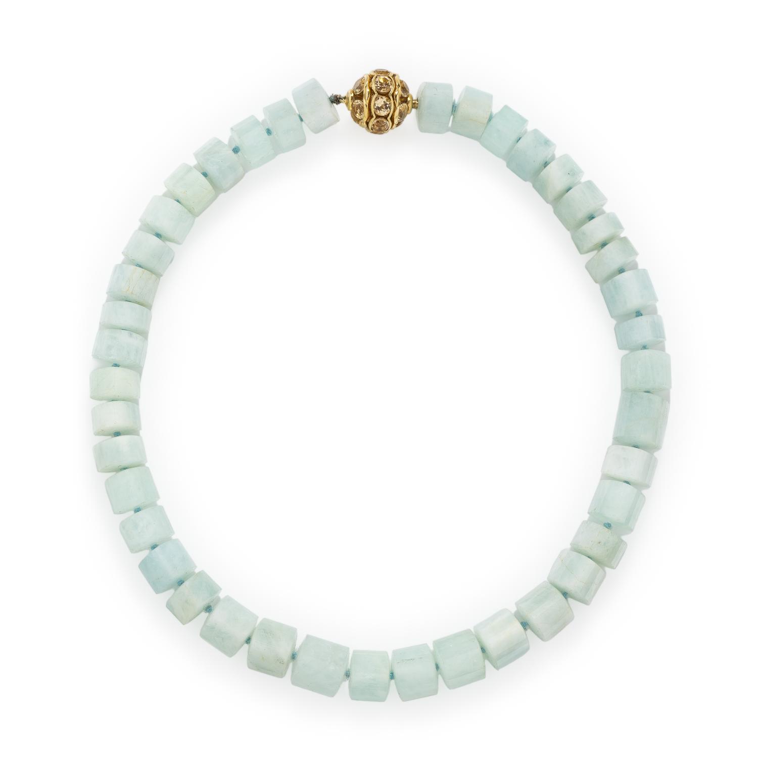 David Yurman, Aquamarine and Citrine Necklace