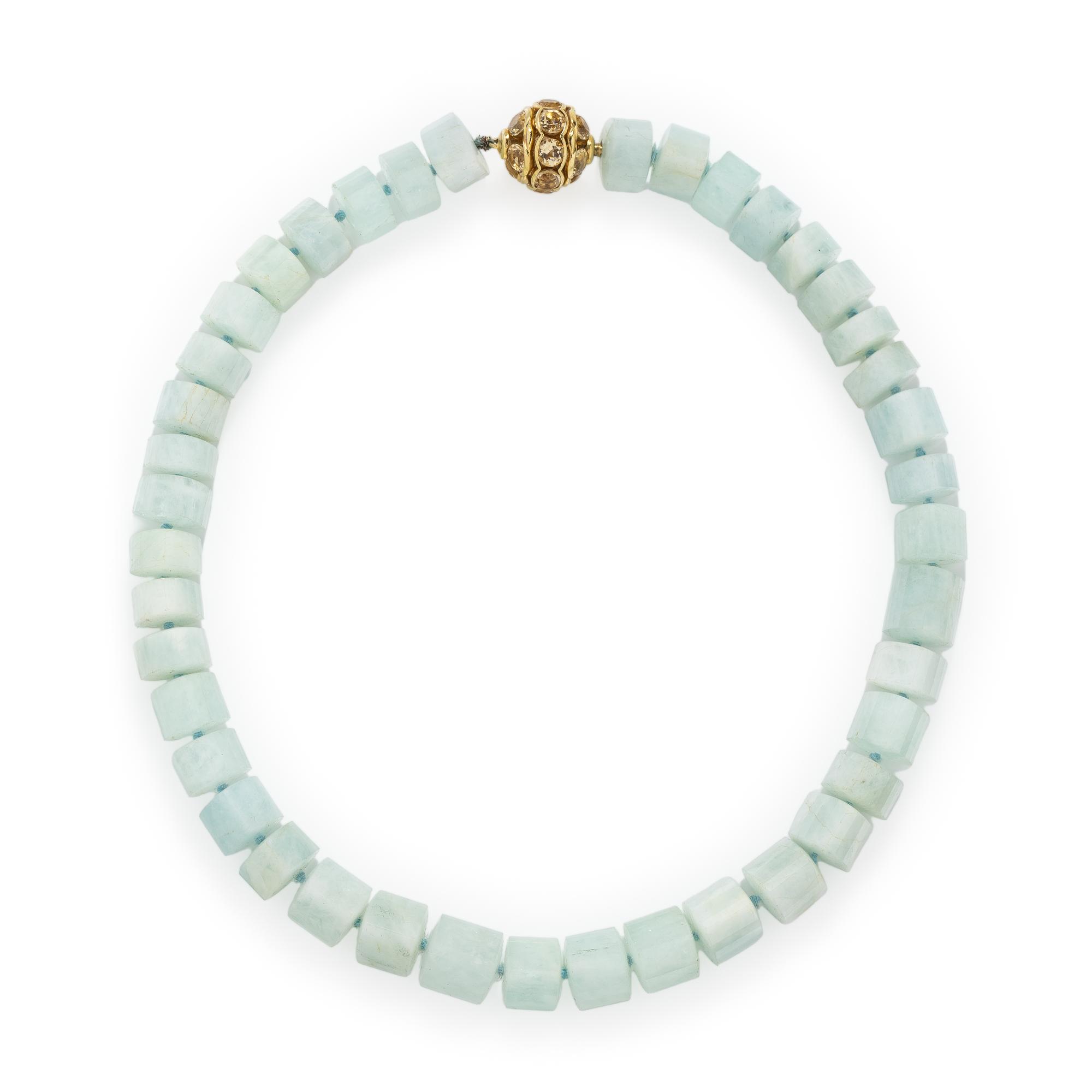 David Yurman, Aquamarine and Citrine Necklace