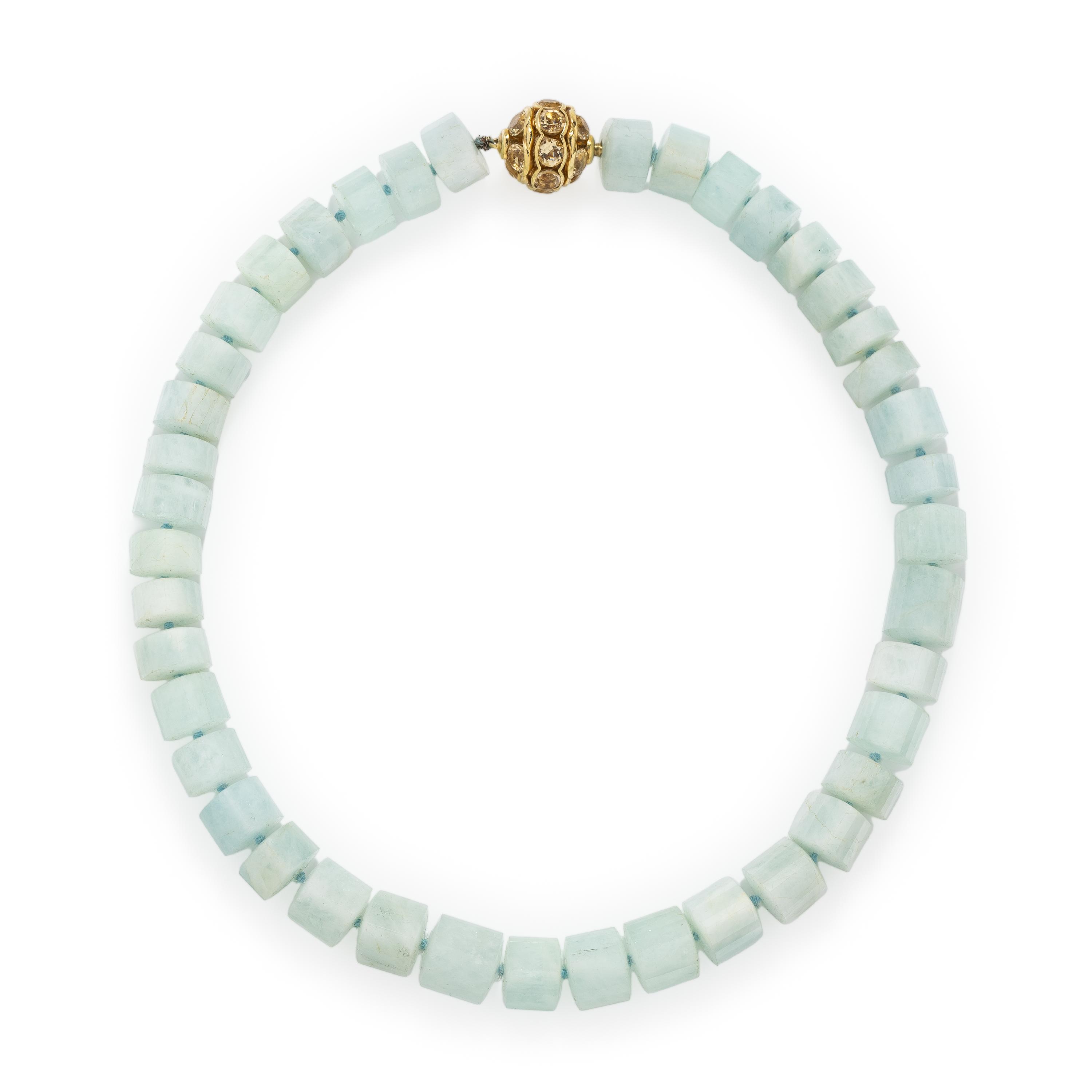 David Yurman, Aquamarine and Citrine Necklace