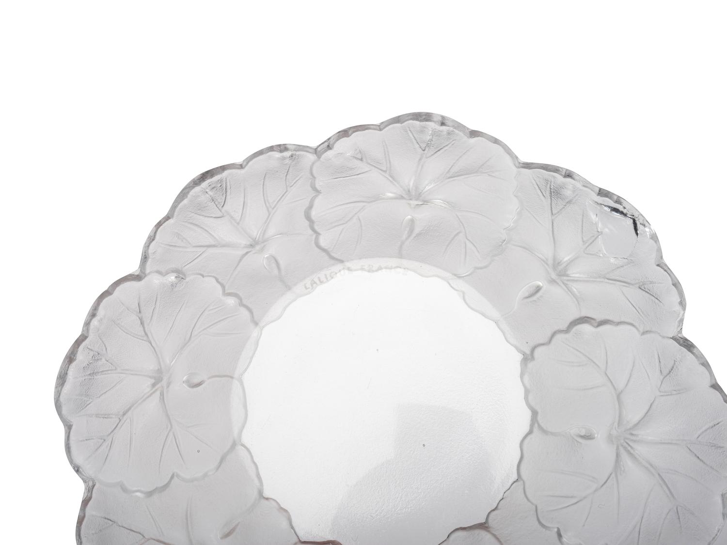 A Set of Twelve Lalique Honfleur Coupes with Saucers