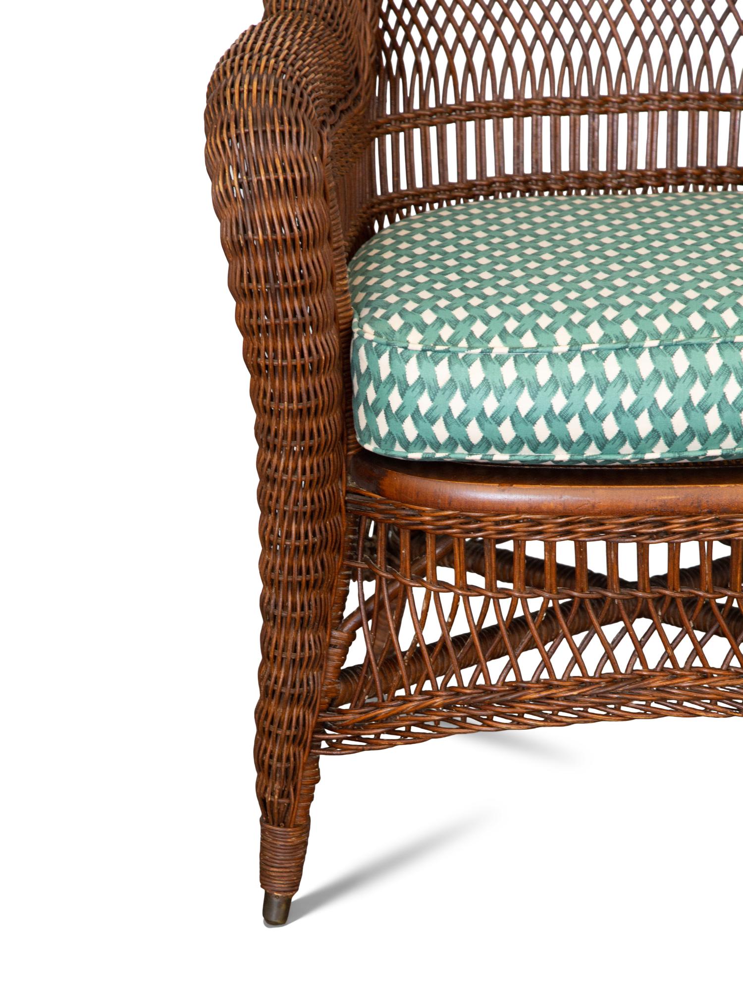 Two Rattan Armchairs