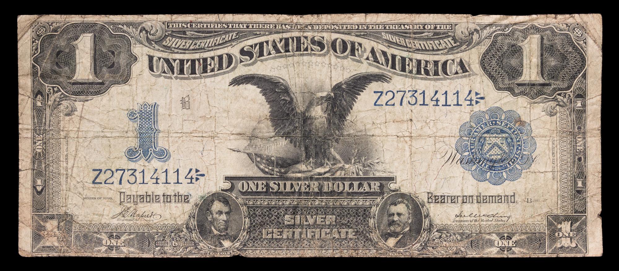 A United States 1899 $1 Silver Certificate