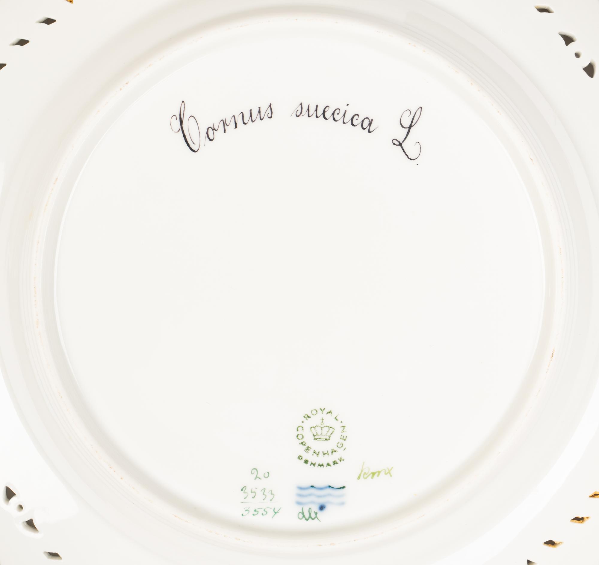 A Set of Twenty-Eight Royal Copenhagen Flora Danica Porcelain Salad Plates