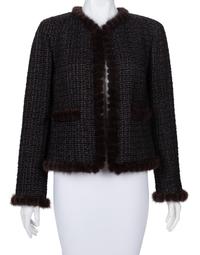 Chanel Tweed Jacket with Mink Fur Trim, Fall 2003