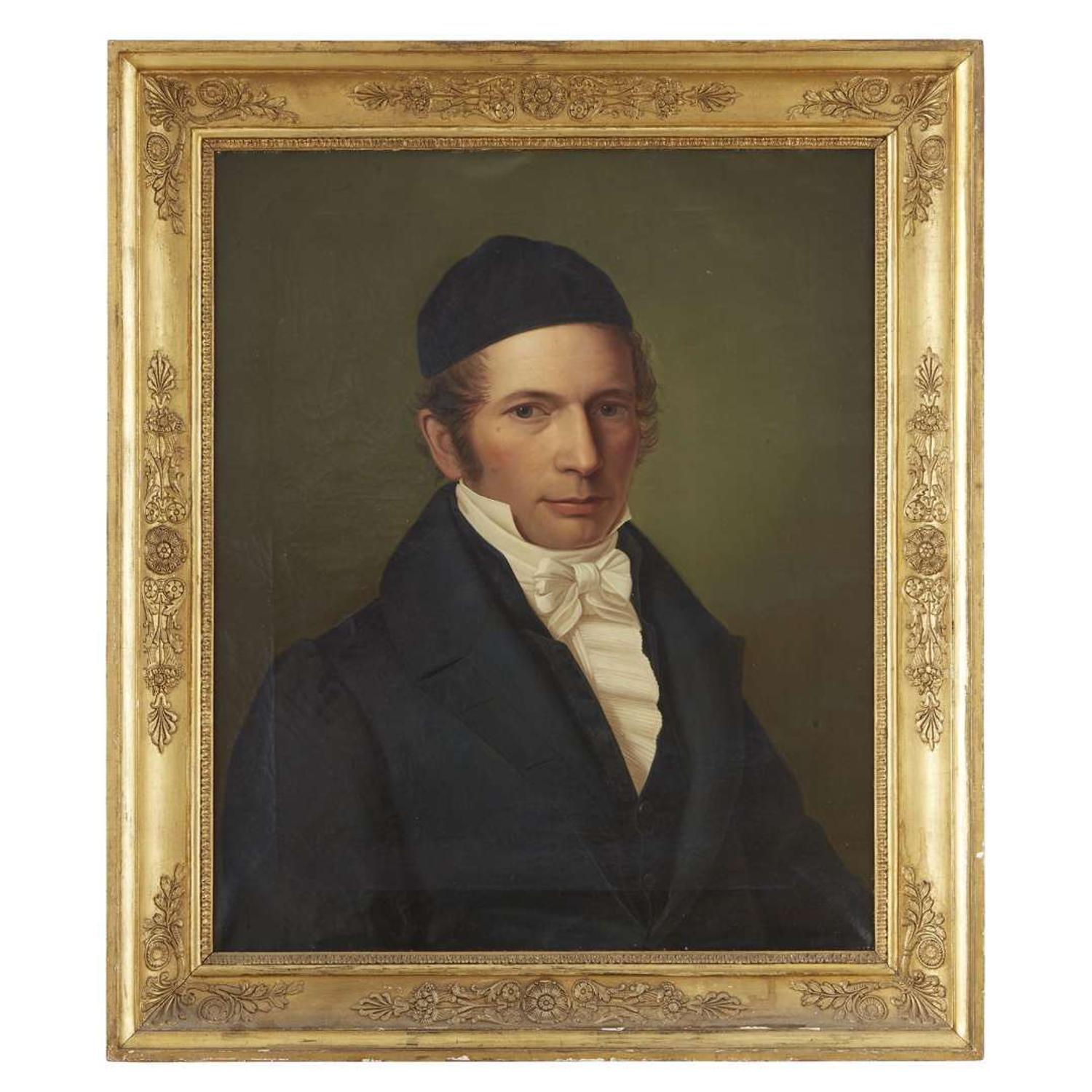 Manner of Francis Martin Drexel (1792-1863) Pair of portraits: a lady and a gentleman, circa 1830