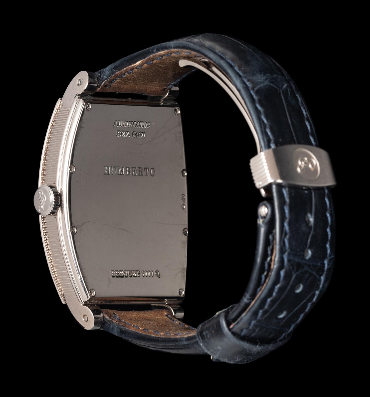 BREGUET, REF. 5480 BB12996 18K WHITE GOLD 'HERITAGE' DATE WATCH
