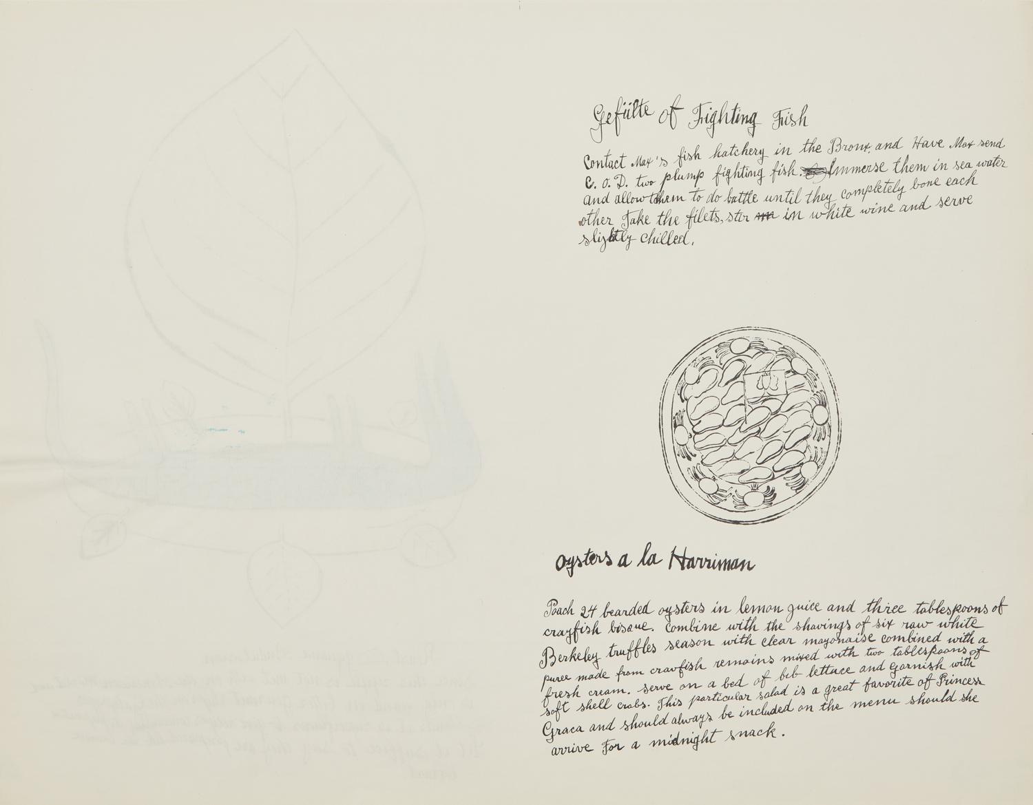 Andy Warhol (American, 1928-1987) — Roast Iguana (from Wild Raspberries ), 1959