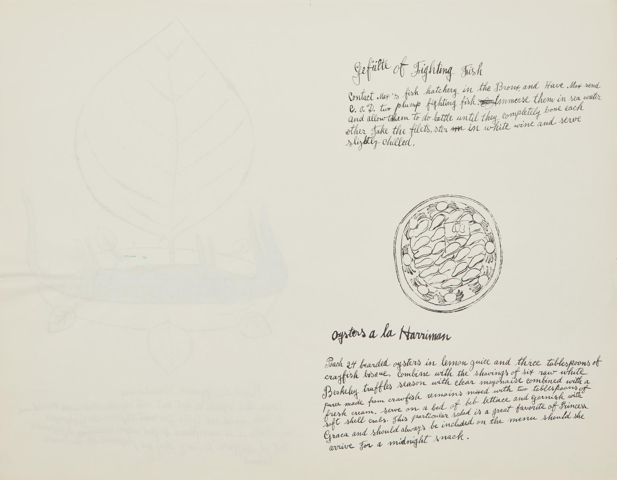 Andy Warhol (American, 1928-1987) — Roast Iguana (from Wild Raspberries ), 1959