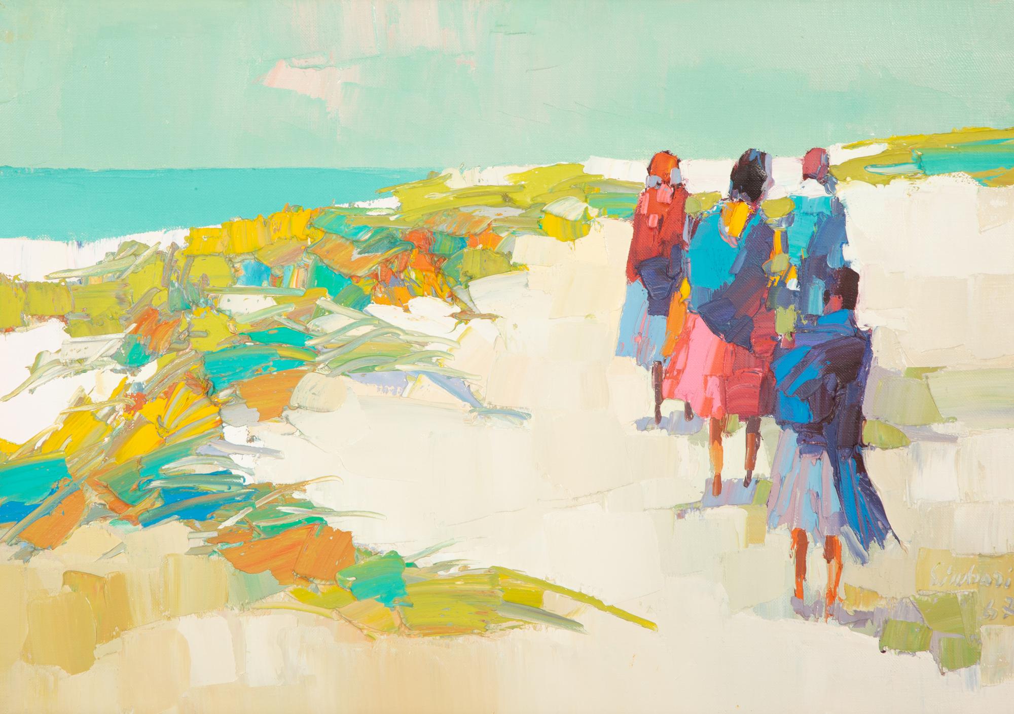 Women Walking on the Beach