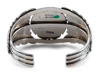 Navajo Sterling Silver and #8 Turquoise Cuff Bracelet