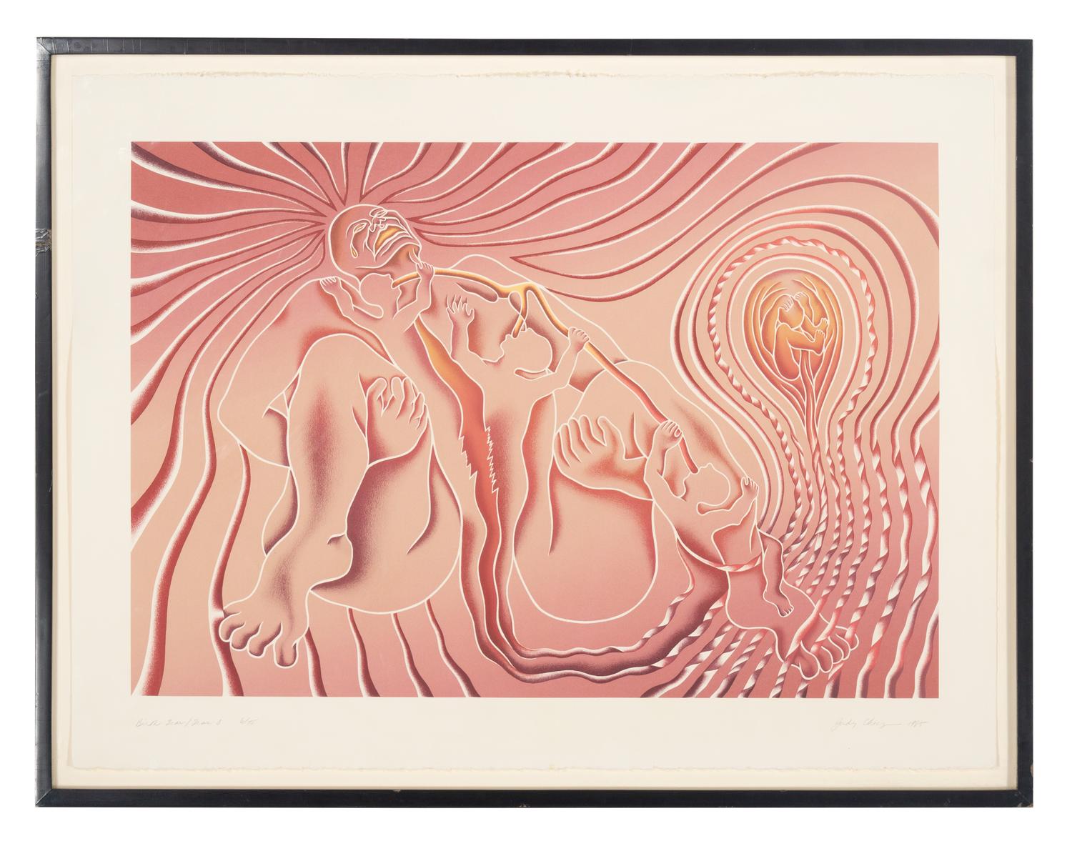 The Creation , Birth Tear/Tear , Birth Trinity , Guided by the Goddess , and Earth Birth (a group of 5 works from The Birth Project ), 1985