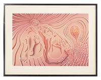 The Creation , Birth Tear/Tear , Birth Trinity , Guided by the Goddess , and Earth Birth (a group of 5 works from The Birth Project ), 1985