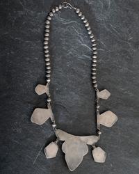 Navajo Silver and Blue Gem Turquoise Necklace