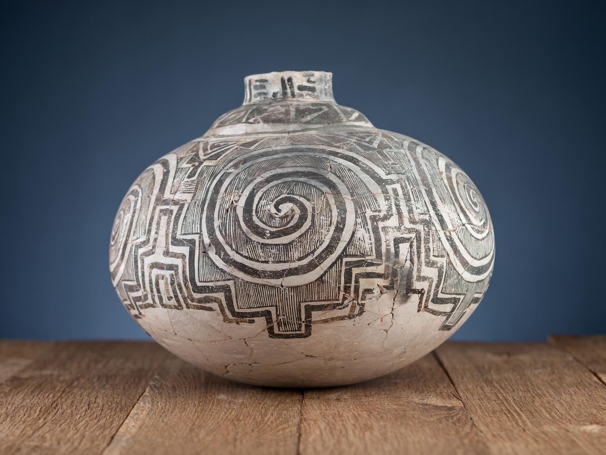 Tularosa Black-on-White Pottery Jar