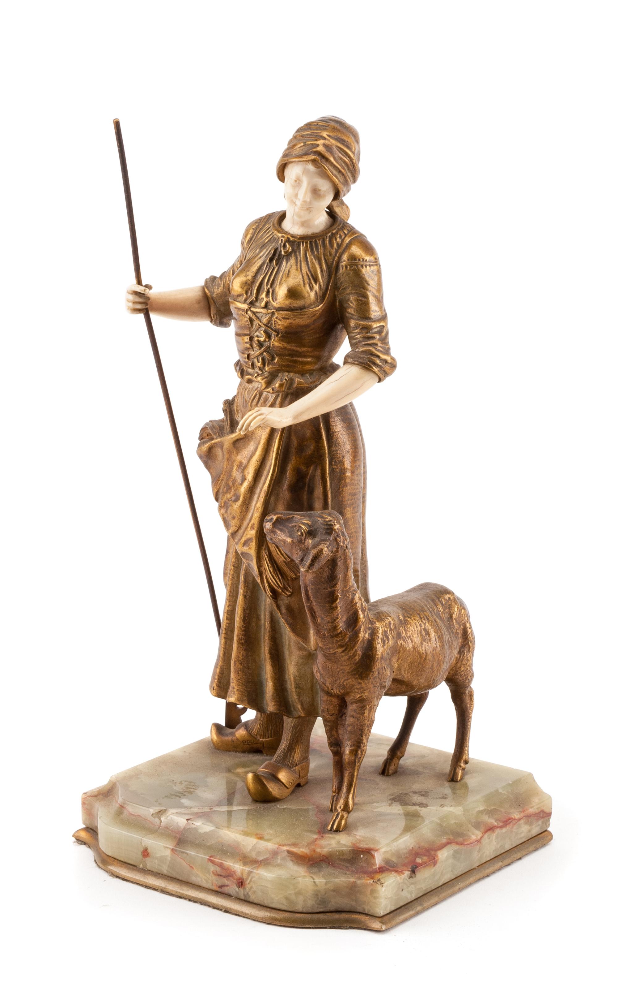 Georges Omerth, (French, 1895-1925), Shepherdess